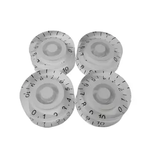 KIT KNOB LIVERPOOL C/ 4 PECAS P/ GUITARRA PADRAO LES PAUL BRANCO
