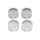 KIT KNOB LIVERPOOL C/ 4 PECAS P/ GUITARRA PADRAO LES PAUL BRANCO