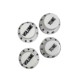 KIT KNOB LIVERPOOL P/ GUITARRA 2 VOLUMES E 2 TONES BRANCO