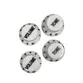 KIT KNOB LIVERPOOL P/ GUITARRA 2 VOLUMES E 2 TONES BRANCO