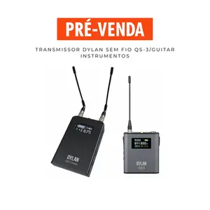 TRANSMISSOR DYLAN SEM FIO QS-3 GUITAR