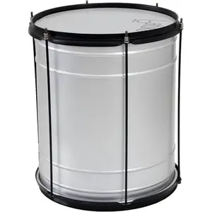 SURDO LUEN 45X14 ALUMISTEEL ARO CHAPA PRETO PELE LEITOSA 06 AFIN BATUKA