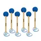 KIT BAQUETAS MACANETA LIVERPOOL P/ SURDO E FUZILEIRO MC 49 345MM AZUL - 6 UN