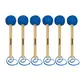 KIT BAQUETAS MACANETA LIVERPOOL P/ SURDO E FUZILEIRO MC 49 345MM AZUL - 6 UN