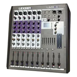 MESA DE SOM LEXSEN 6 CANAIS LMX6 MK2