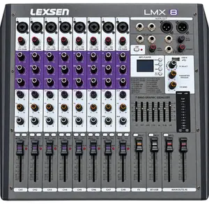 MESA DE SOM LEXSEN LMX8 MK2 8 CANAIS