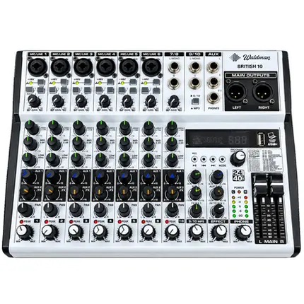 MESA DE SOM WALDMAN 10 CANAIS NB-10