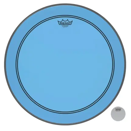 PELE REMO P/BUMBO 22  POWERSTROKE 3 COLORTONE TRANS. AZUL P3-1322-CT-BU