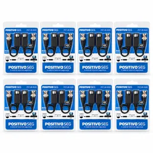 Kit 8 PARES DE VIDEO BALUN POSITIVO PST-VB-102D